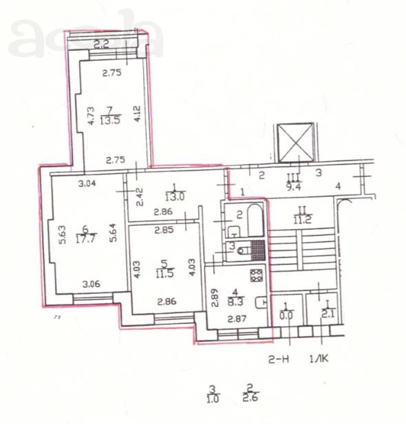 Продам 3-хкомн. кв. в ПРИМОРСКОМ районе, метро Комендантский пр., Проспект Королева