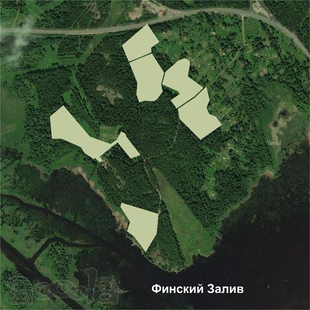 Земельный участок 14,5 га под застройку в г. Выборг.