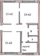 Продаётся 3-х ком. кв-ра 55 м2 в добротном кирп. доме, С-Петербург, Петергоф, б-р Разведчика, 8, к.3